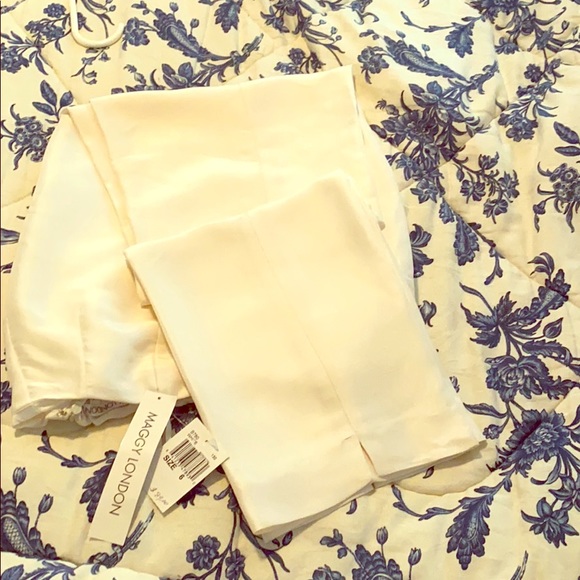 MAGGY LONDON Silk Slacks NWT - Picture 1 of 6